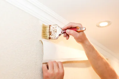 Pose de papier peint à Chambors — revêtements muraux et toiles de verre